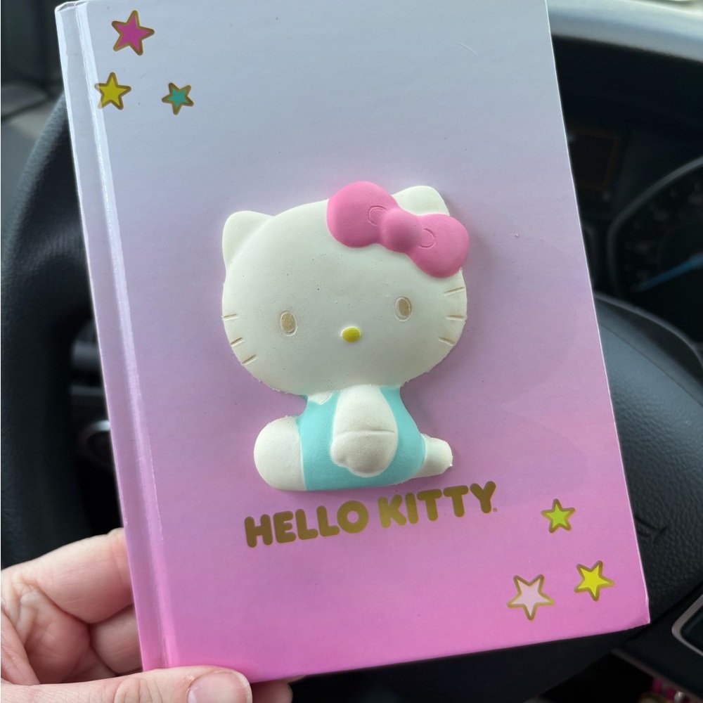 Hello Kitty Pink Ombre Notebook with 3D White Character